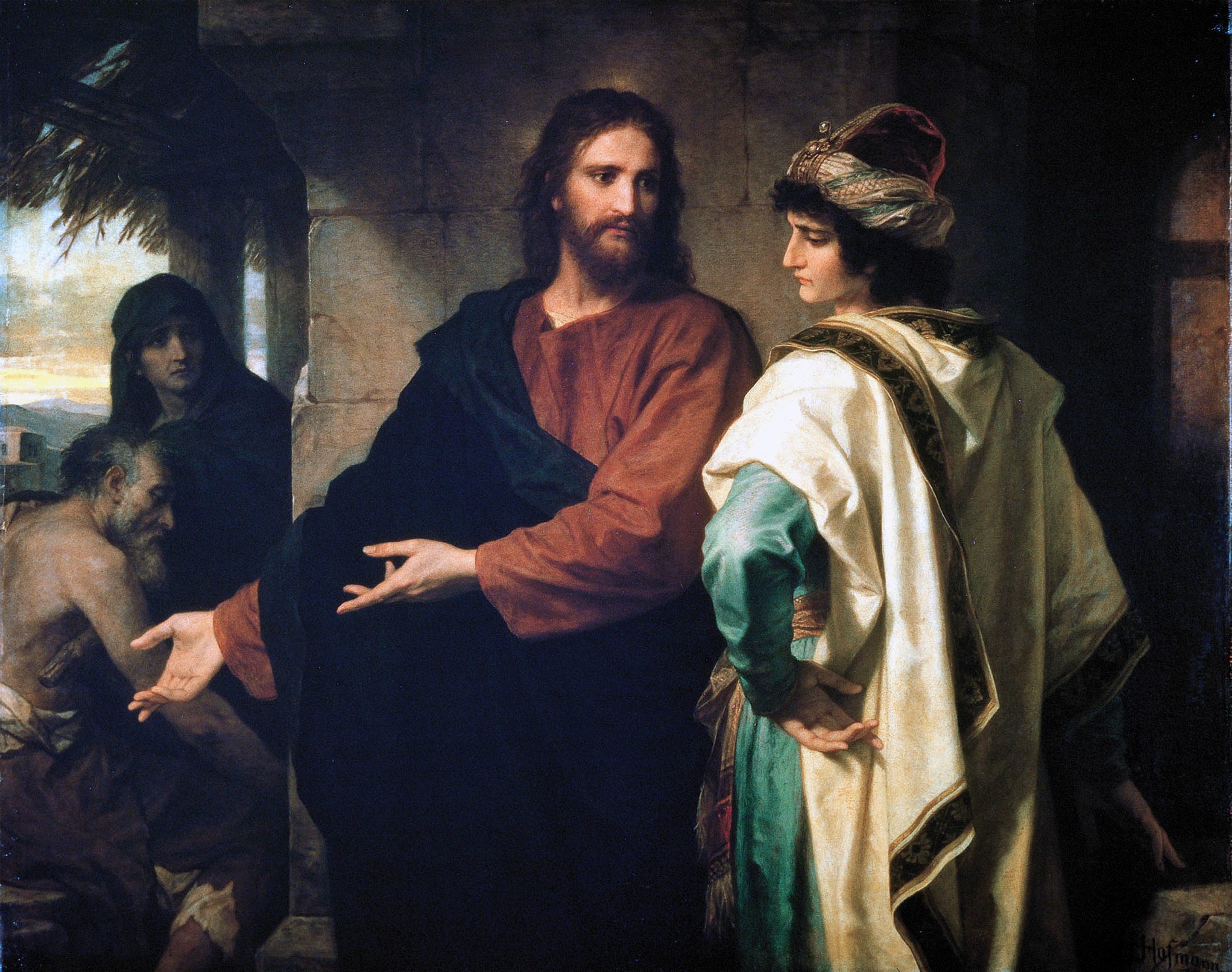 Heinrich Hoffmann | Cristo e il giovane ricco